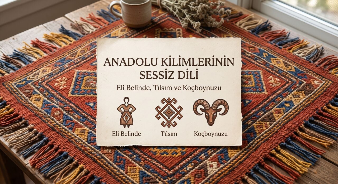 Anadolu Kilimlerinin Sessiz Dili: Eli Belinde, Tılsım ve Koçboynuzu