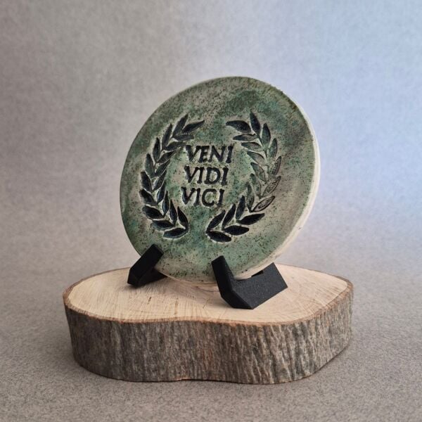 Veni Vidi Vici Seramik Masa Dekoru