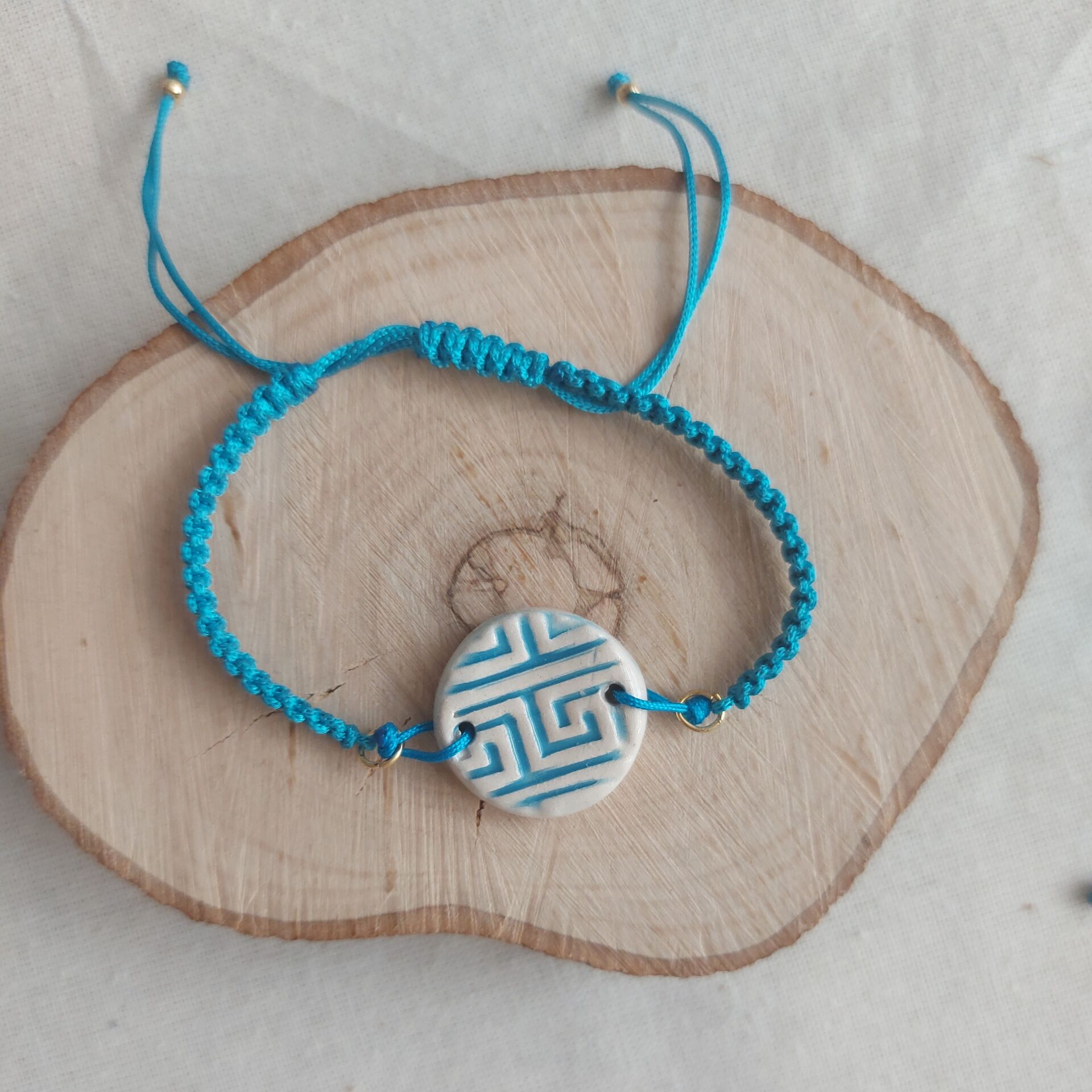 Mavi Meander Bileklik