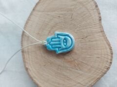 Hamsa (Fatma Ana'nın Eli) Seramik Kolye