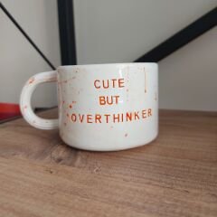 Overthinker - Turuncu Seramik Kupa