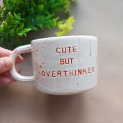 Overthinker - Turuncu Seramik Kupa