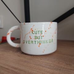 Overthinker - Yeşil Seramik Kupa