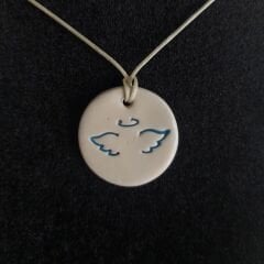 Kanatlı Melek Seramik Kolye