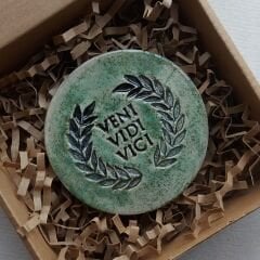 Veni Vidi Vici Seramik Bardak Altlığı