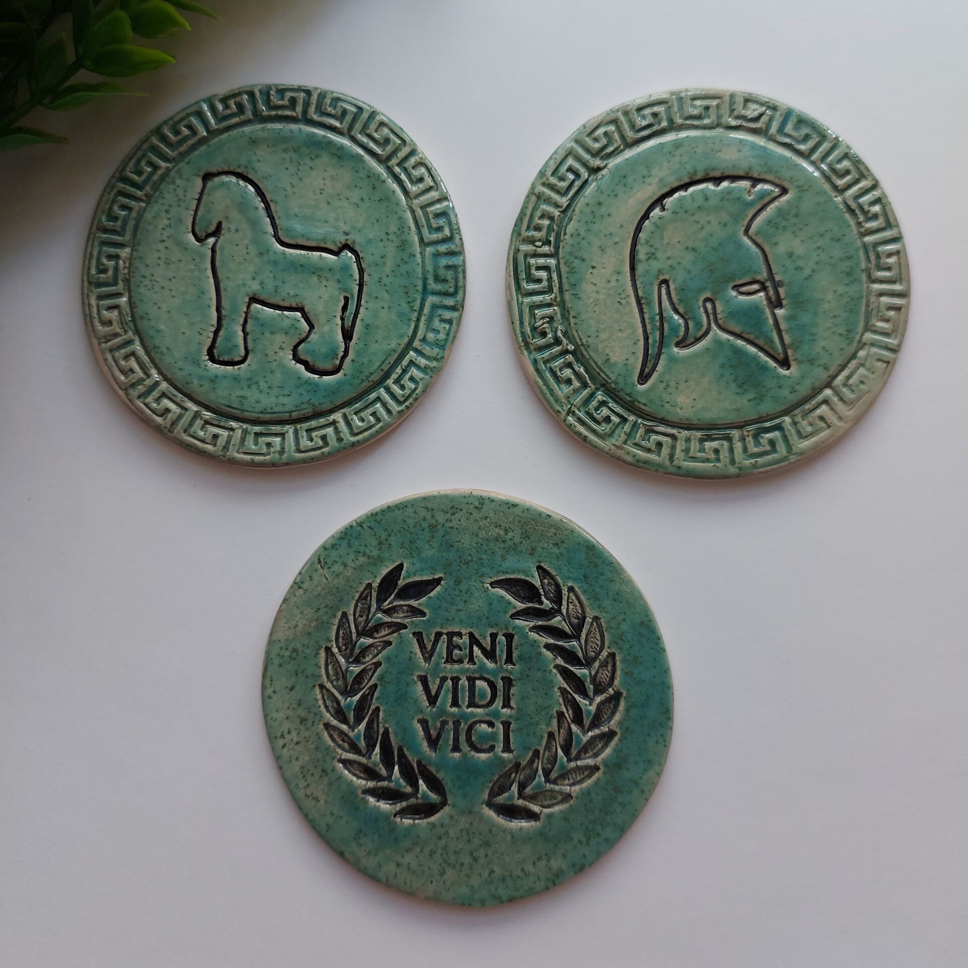 Tarih Temalı 3'lü Bardak Altlığı