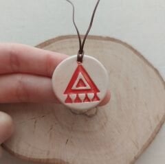 Tılsım Motifi Seramik Kolye