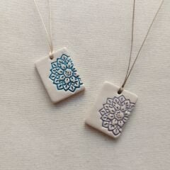 Çini Detaylı Seramik Kolye